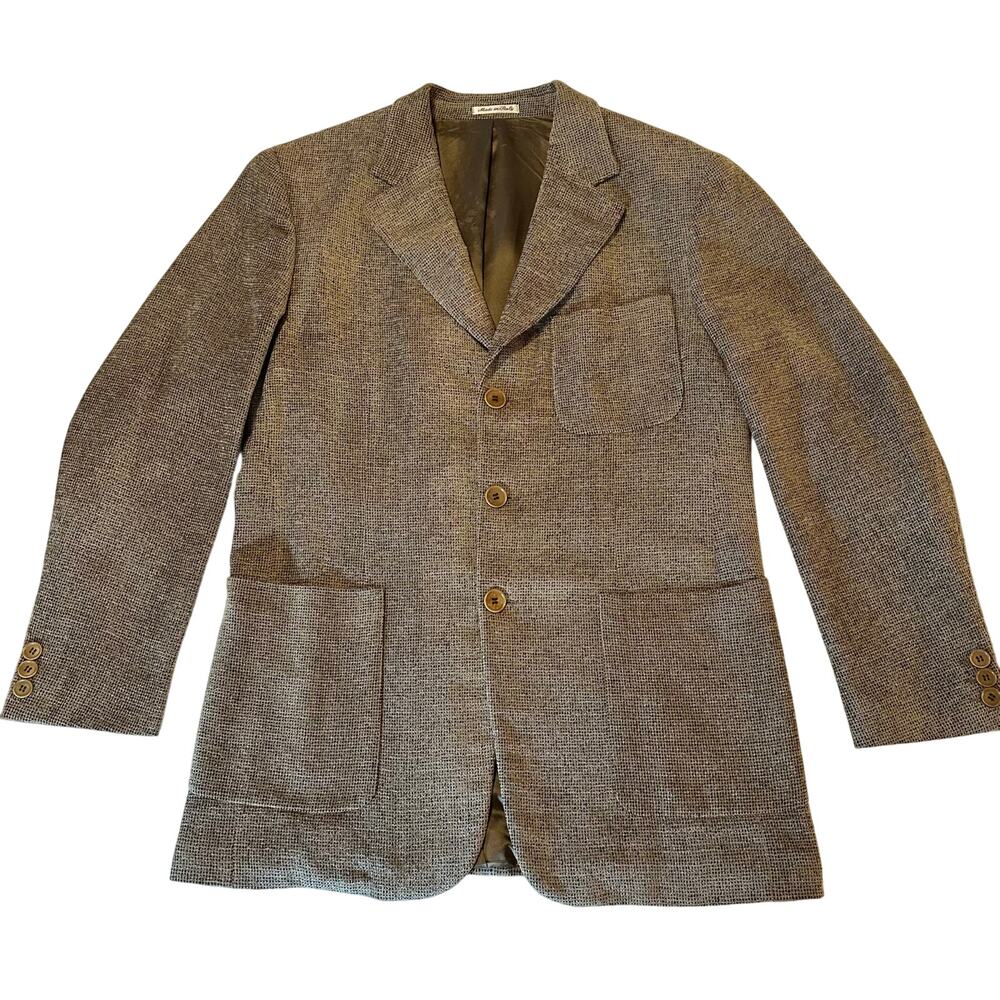 Pal Zileri Gruppo Forall Men's Sport Coat 42 Brown Soft Weave Blazer Jacket Wool